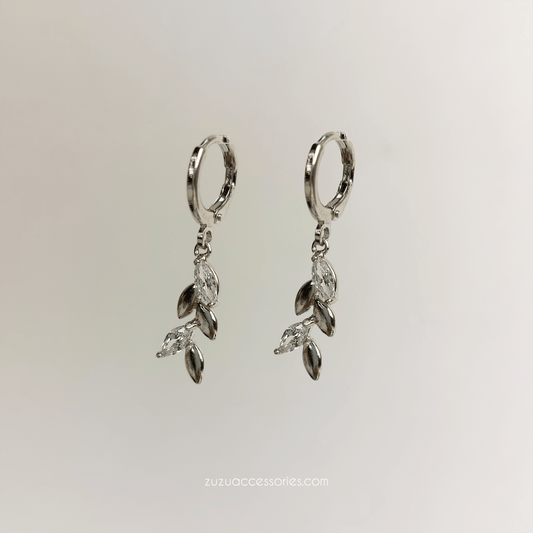 Twig Earrings in silver