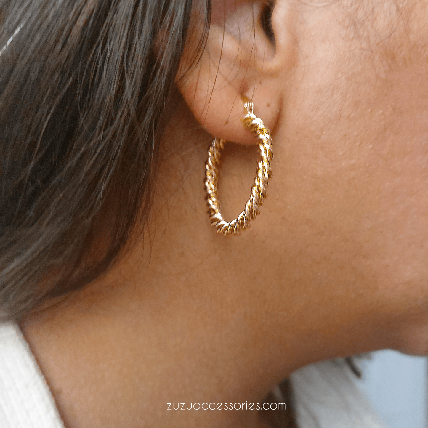 Sofia Hoop Earrings