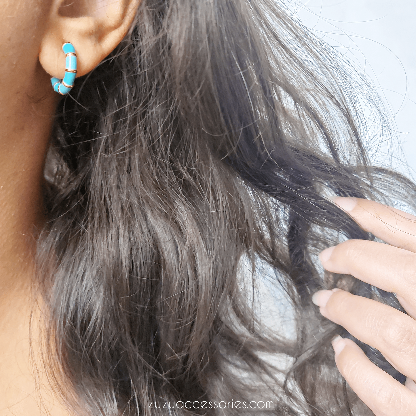 Jade Earrings Turquoise