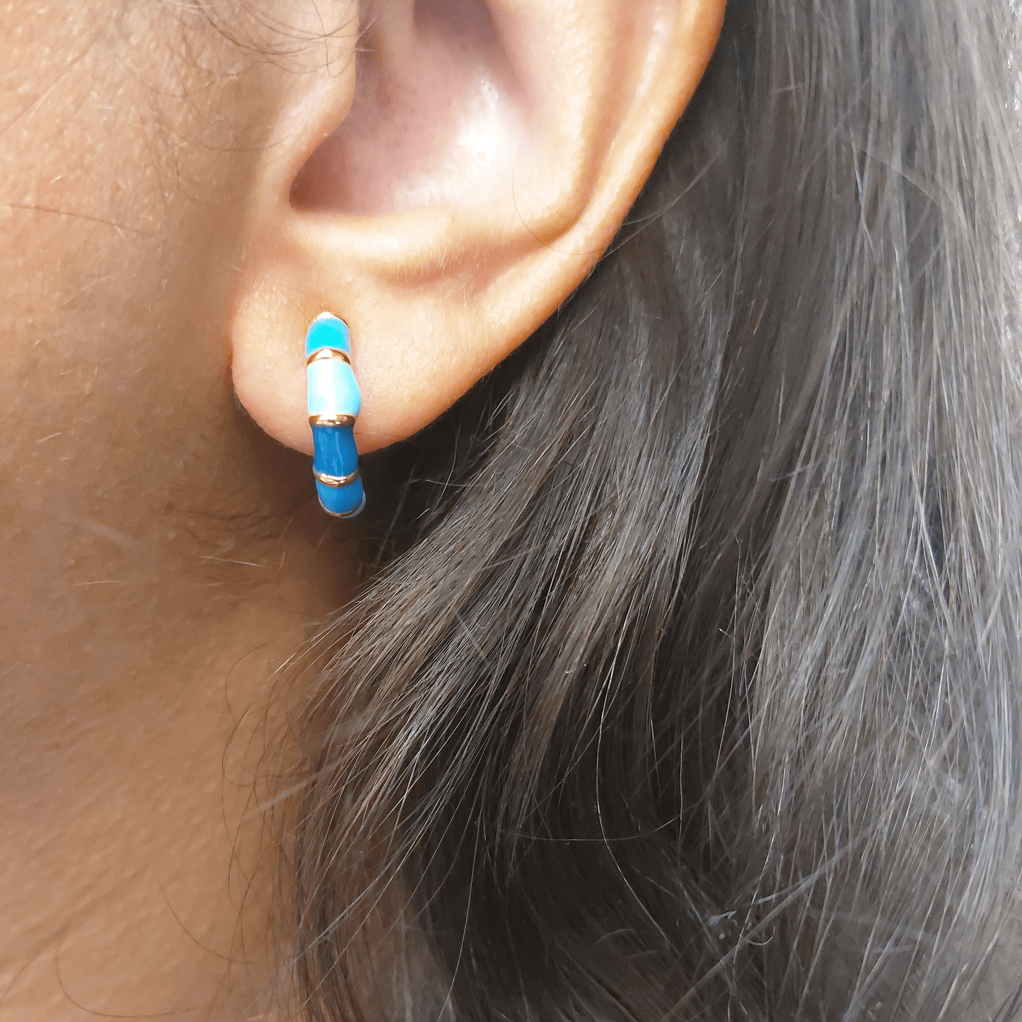 Jade Earring Blue