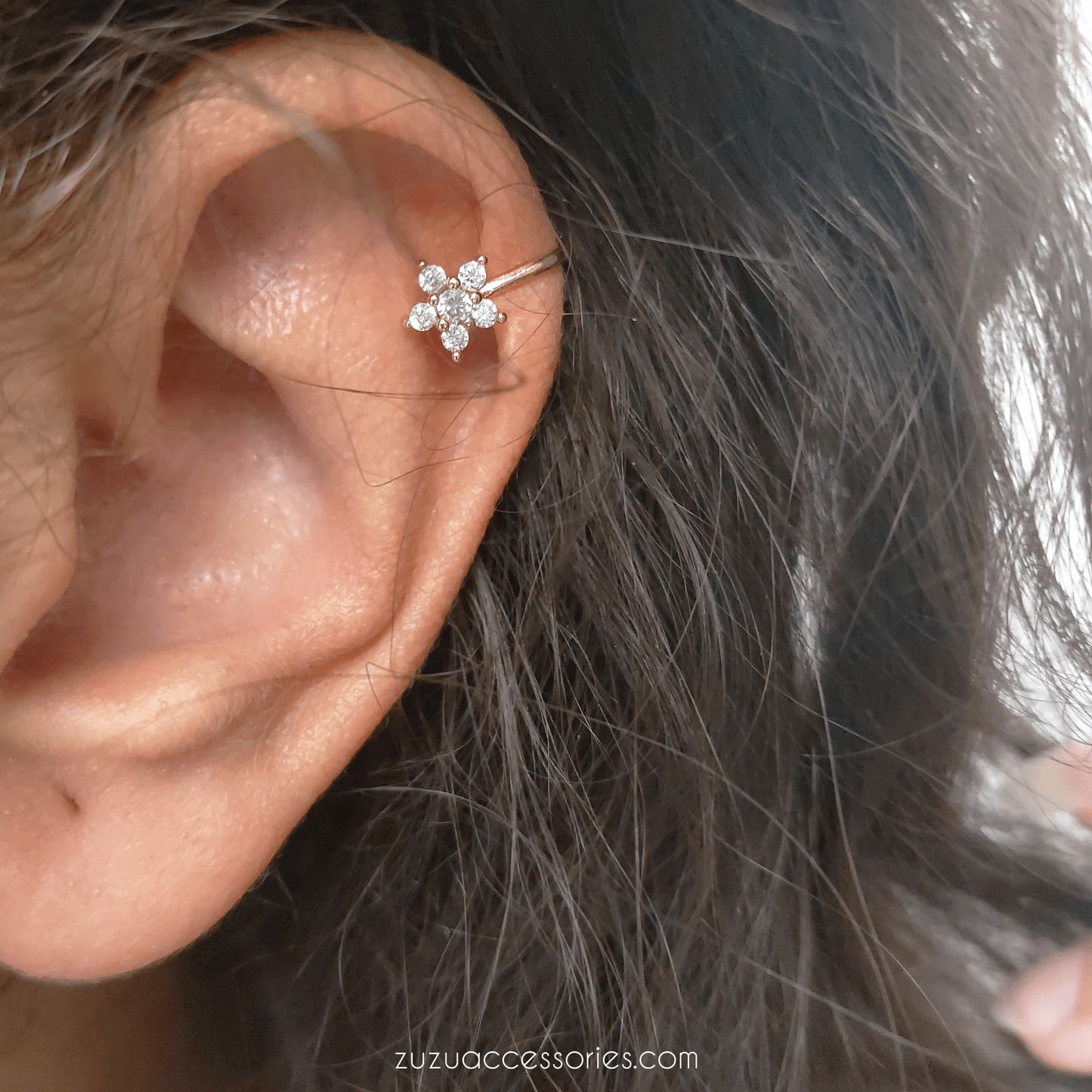 Rosette Ear Cuff