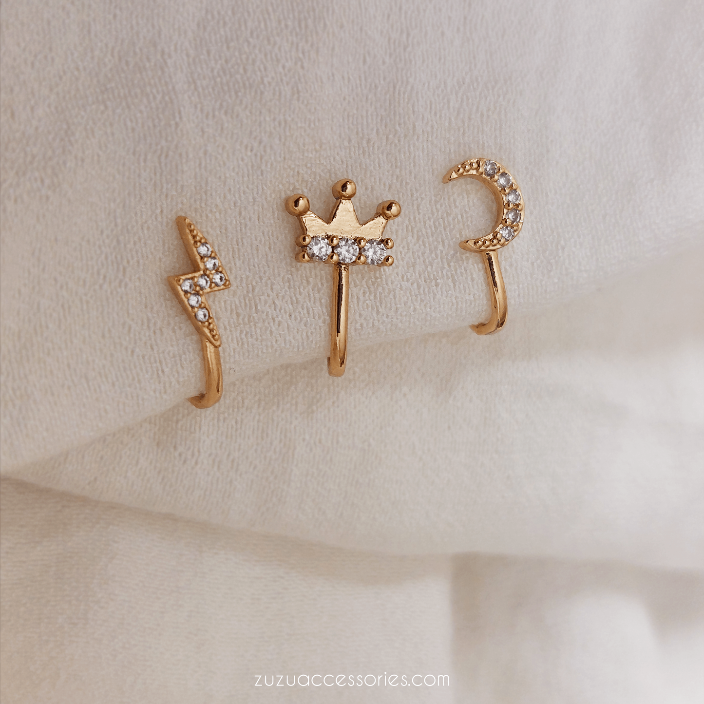 Lola Set of 3 Ear Cuffs