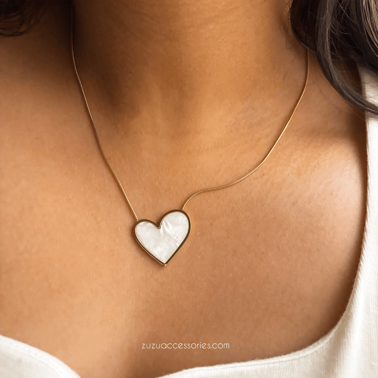 Ivory Heart Necklace