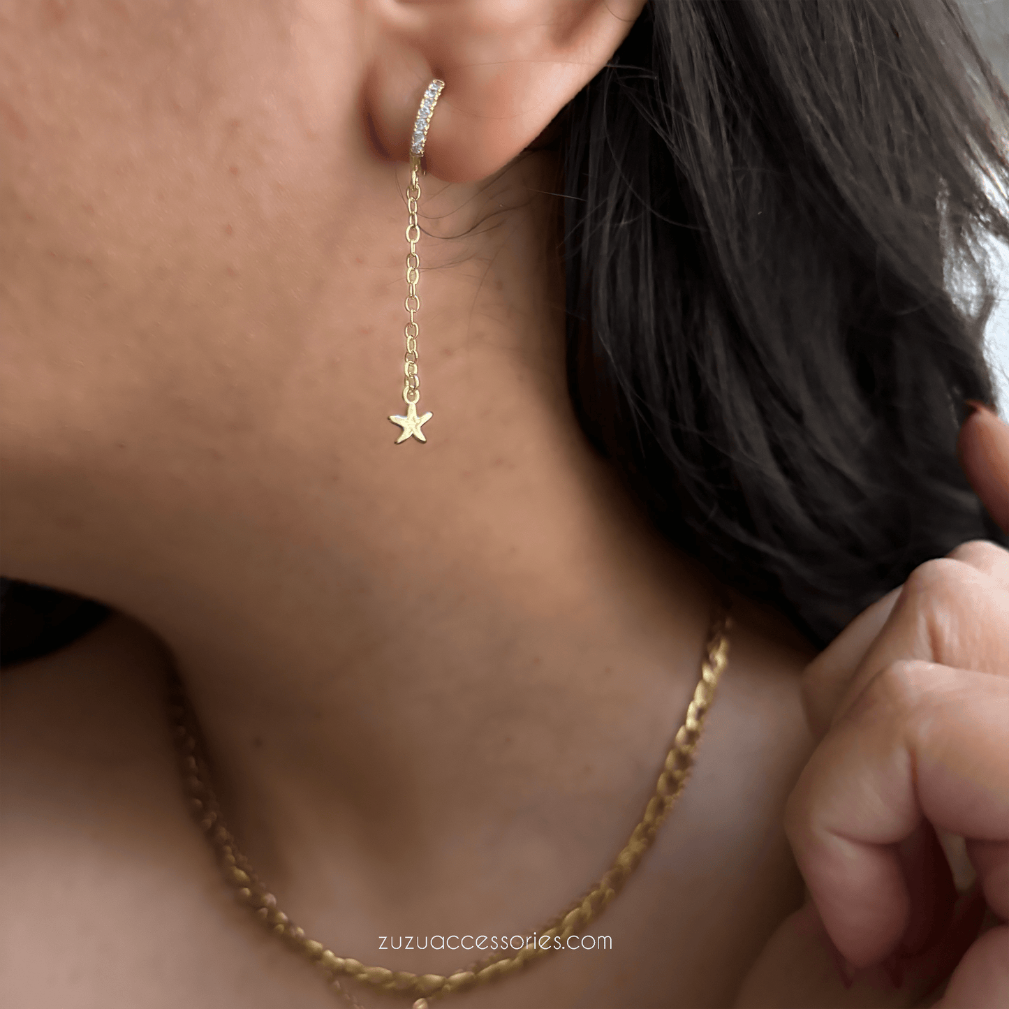 Star Dangle Earrings