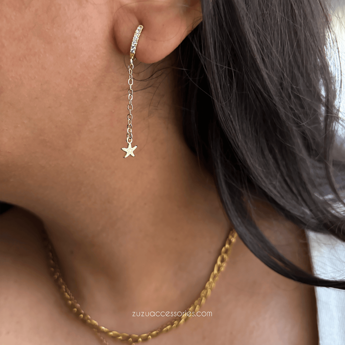 Star Dangle Earrings