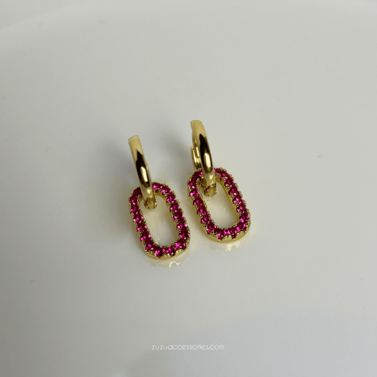 Pink Dangle Earrings