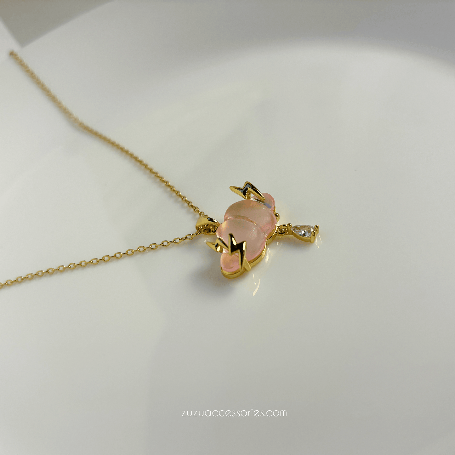 Rain Cloud Pink Necklace